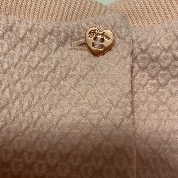 Ted Baker Baby Pink Dress Short Ruffle Sleeves - Picture 9 of 13